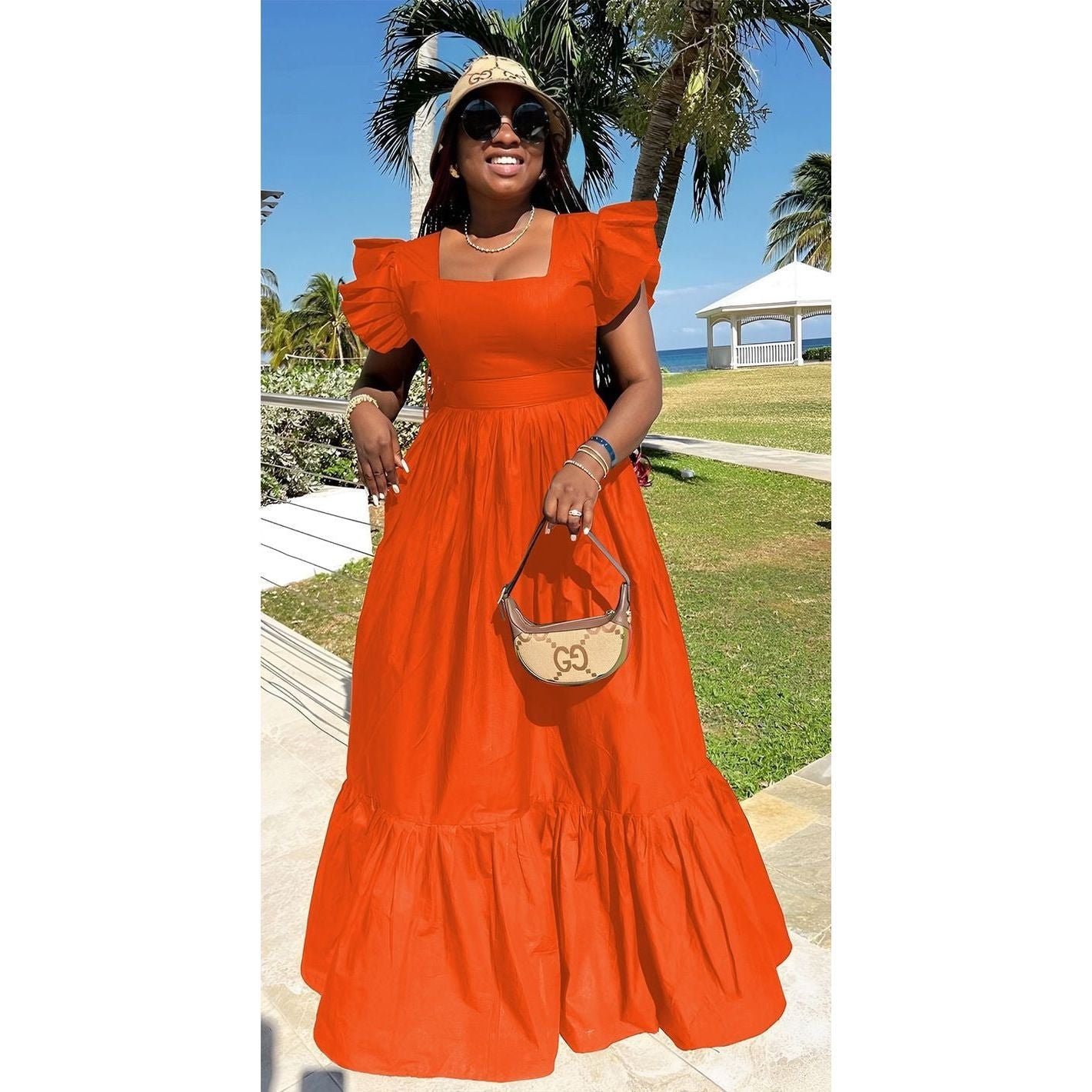 Square Neck Maxi dress