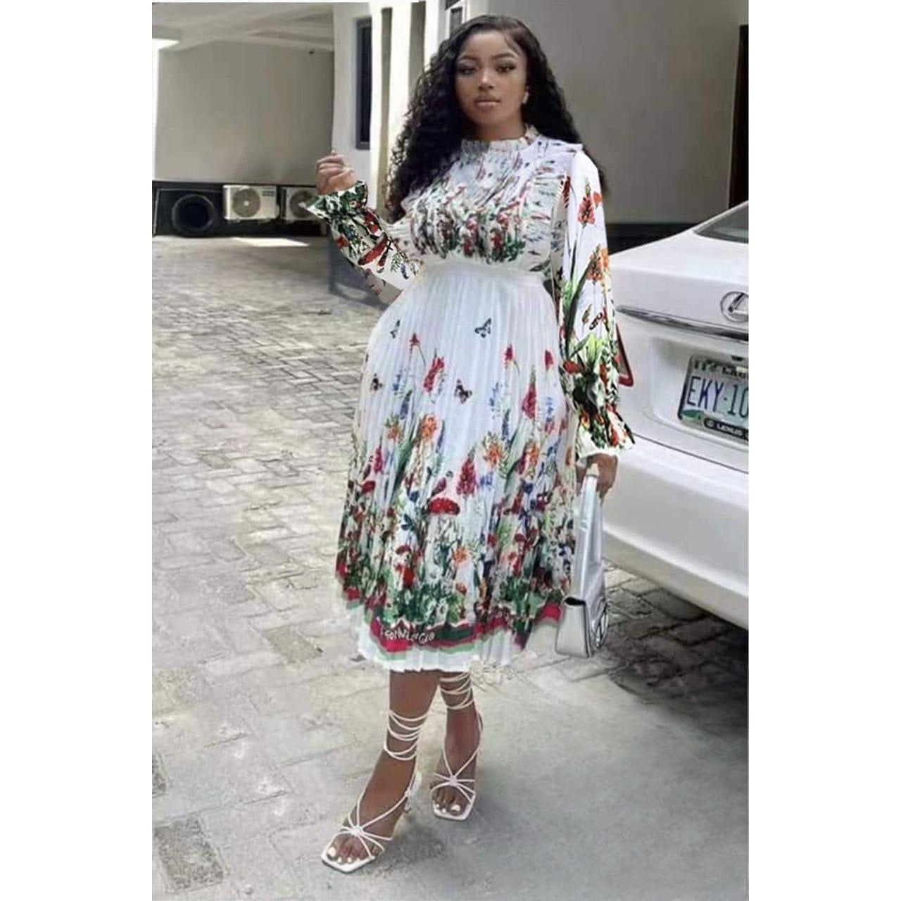 Floral Sleeveless Bubble Dress