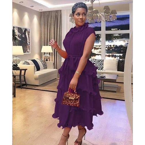 Sleeveless Pleated Loose Dress