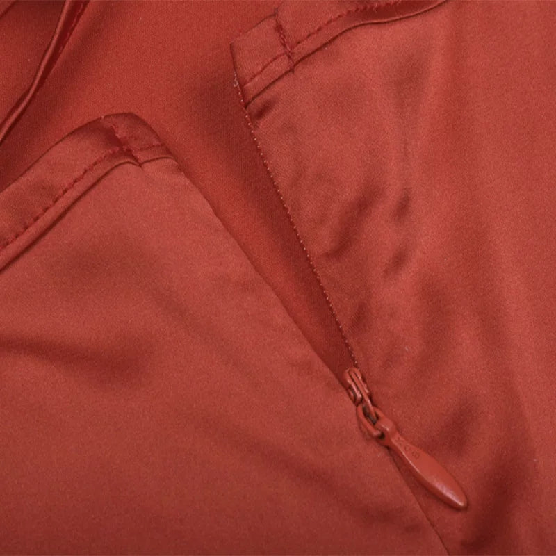 Satin Bodycon Backless Dress