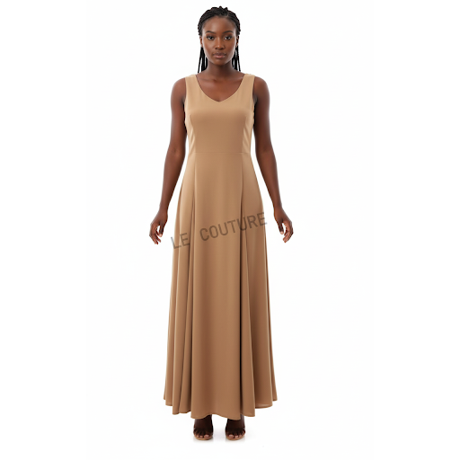 Women's Sleeveless Pleated Maxi Dress