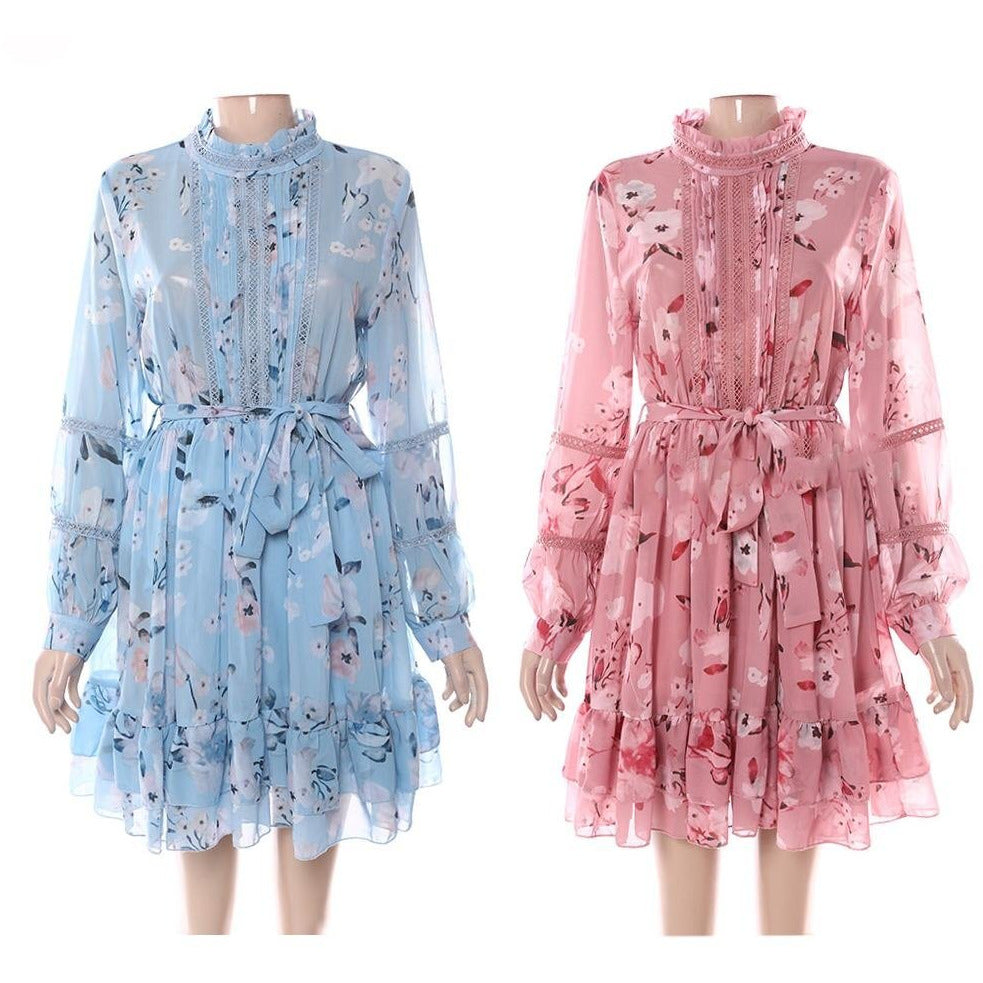 Floral Print Mini Dress