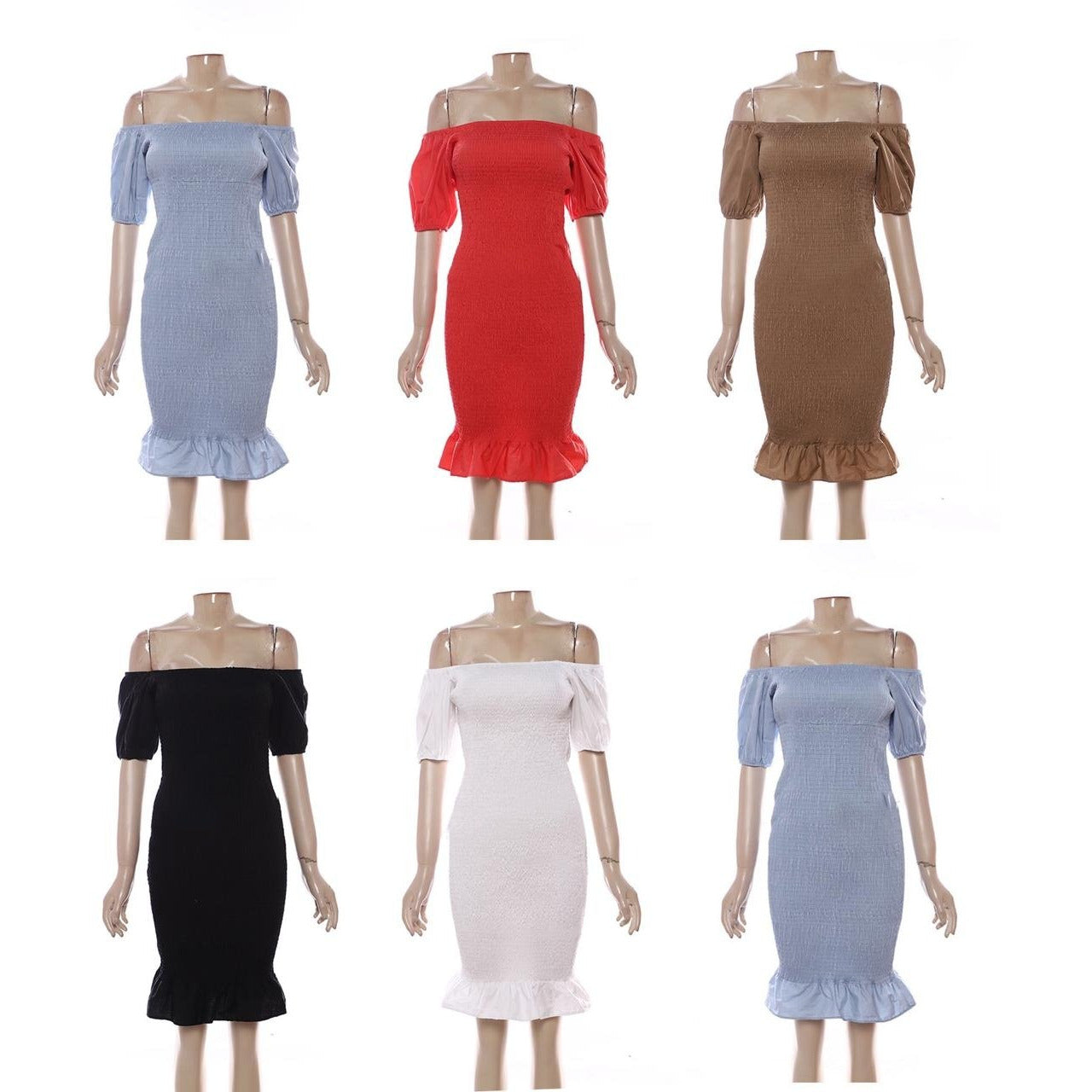 Pleated Ruffled Dress