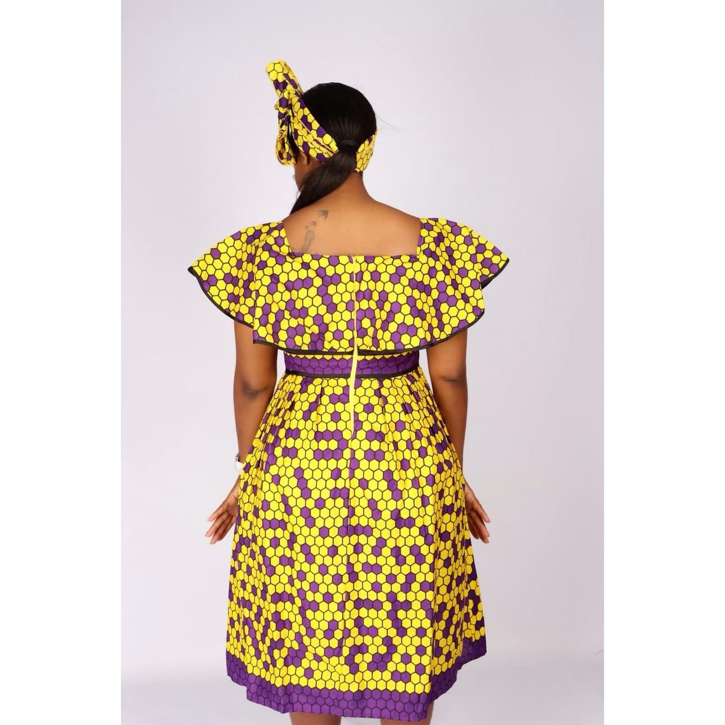 Tshwaro Off Shoulder Ankara Dress