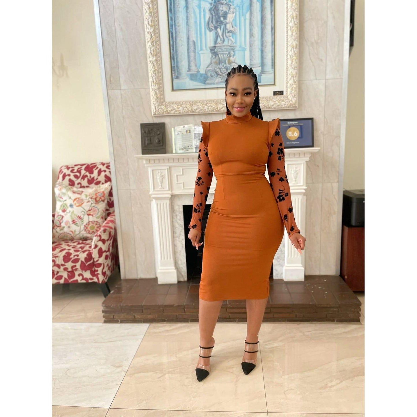 Nited Long Sleeve Bodycon Dress