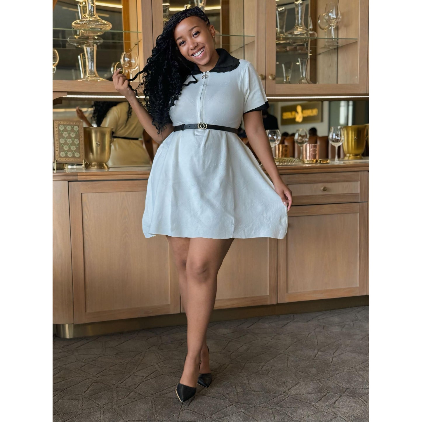 Vintage style slim Knotted Dress.