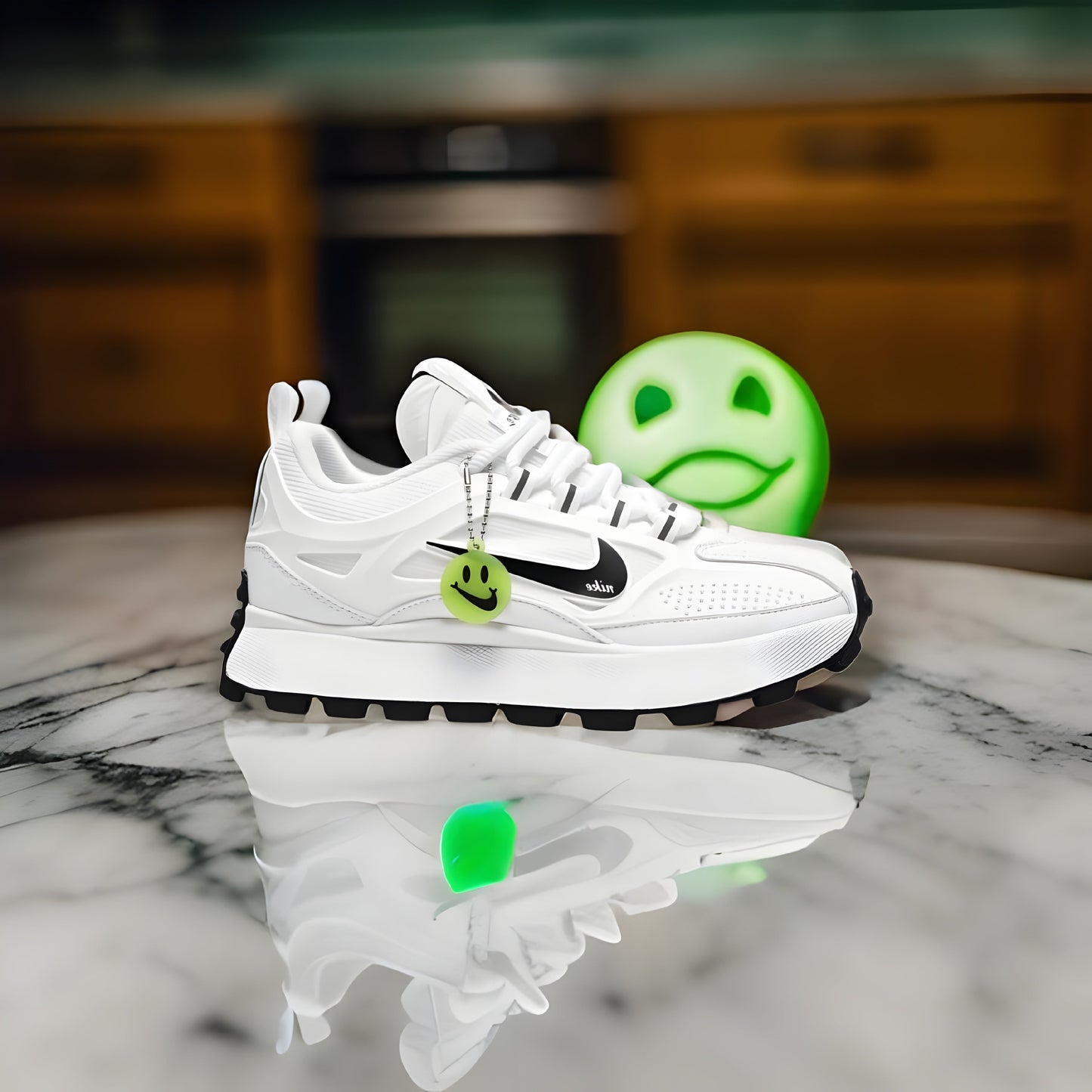 nike bailleli white/black.