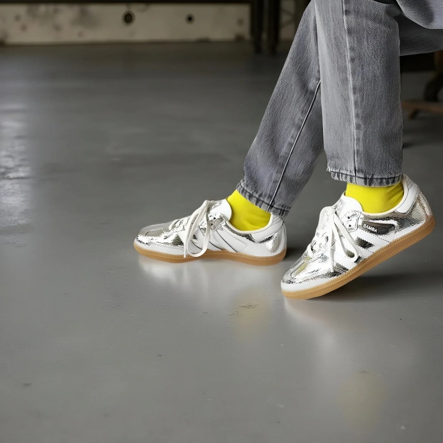 Adidas Samba OG Metallic Silver & White