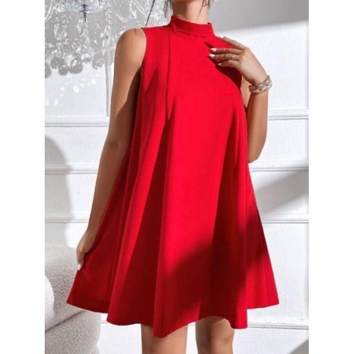 Turtleneck Sleeveless Dress