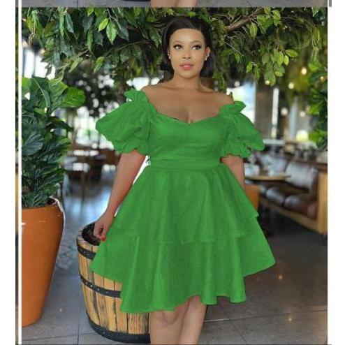 Off Shoulder Layered Mini Dress