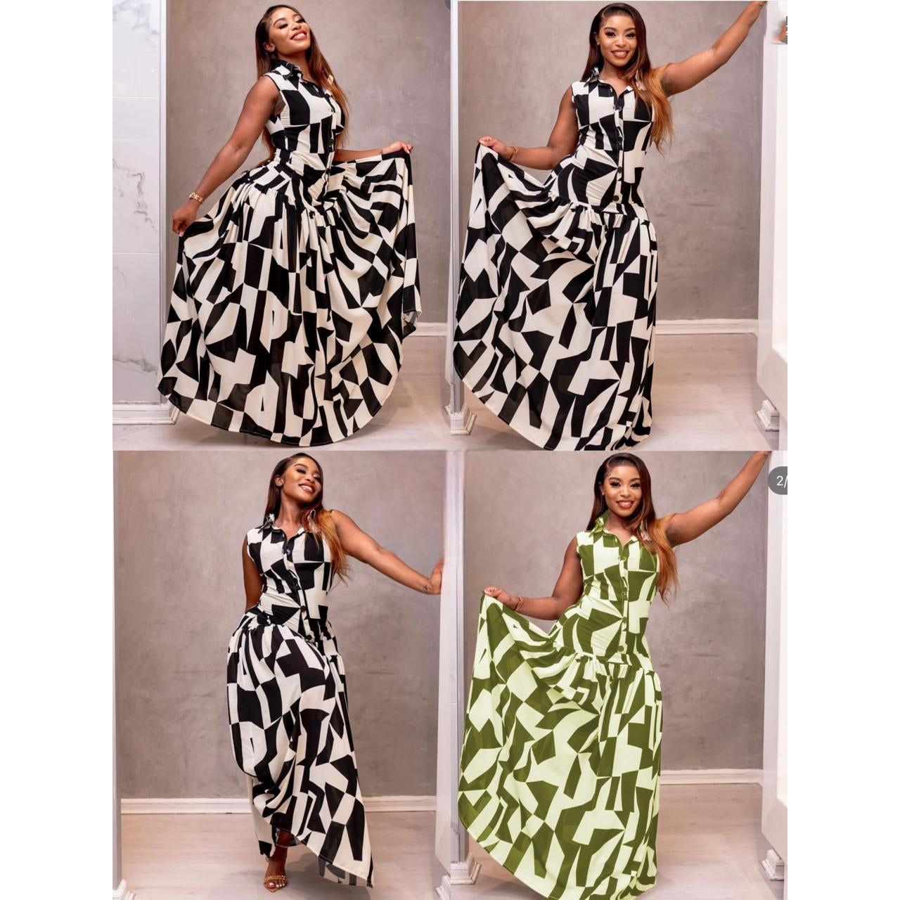 Short Sleeve Loose Solid Casual Maxi Dress with Pockets