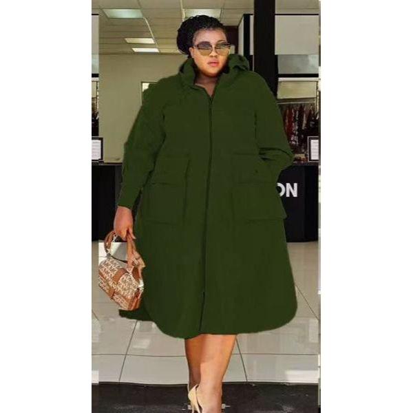 Hooded Long Sleeve Knitted Sleeves Patchwork Casual Jacket