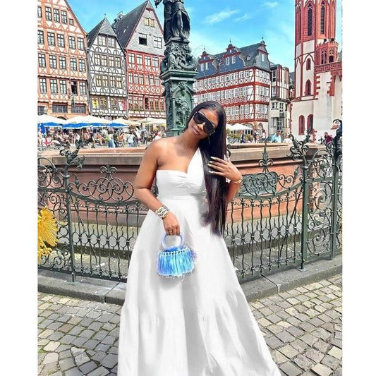 Women's Long Evening After-Party Wedding Dress