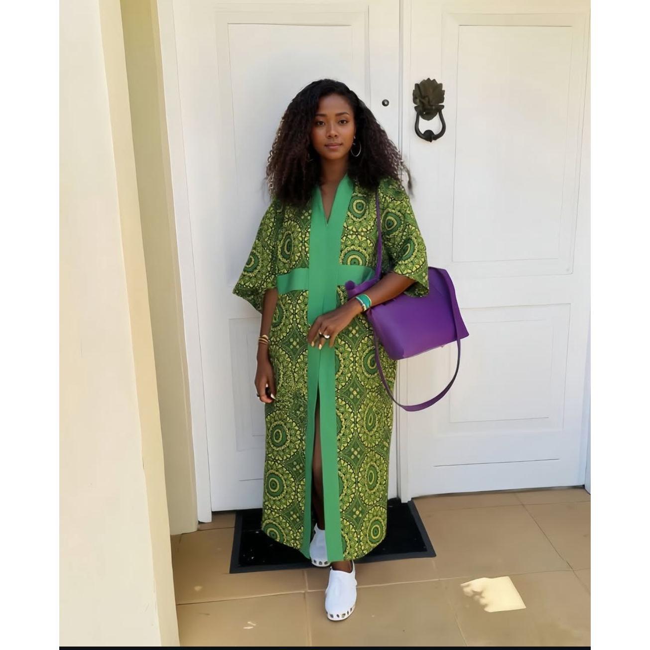 Elegant African Kimono Traditional Trending Maxi Dress