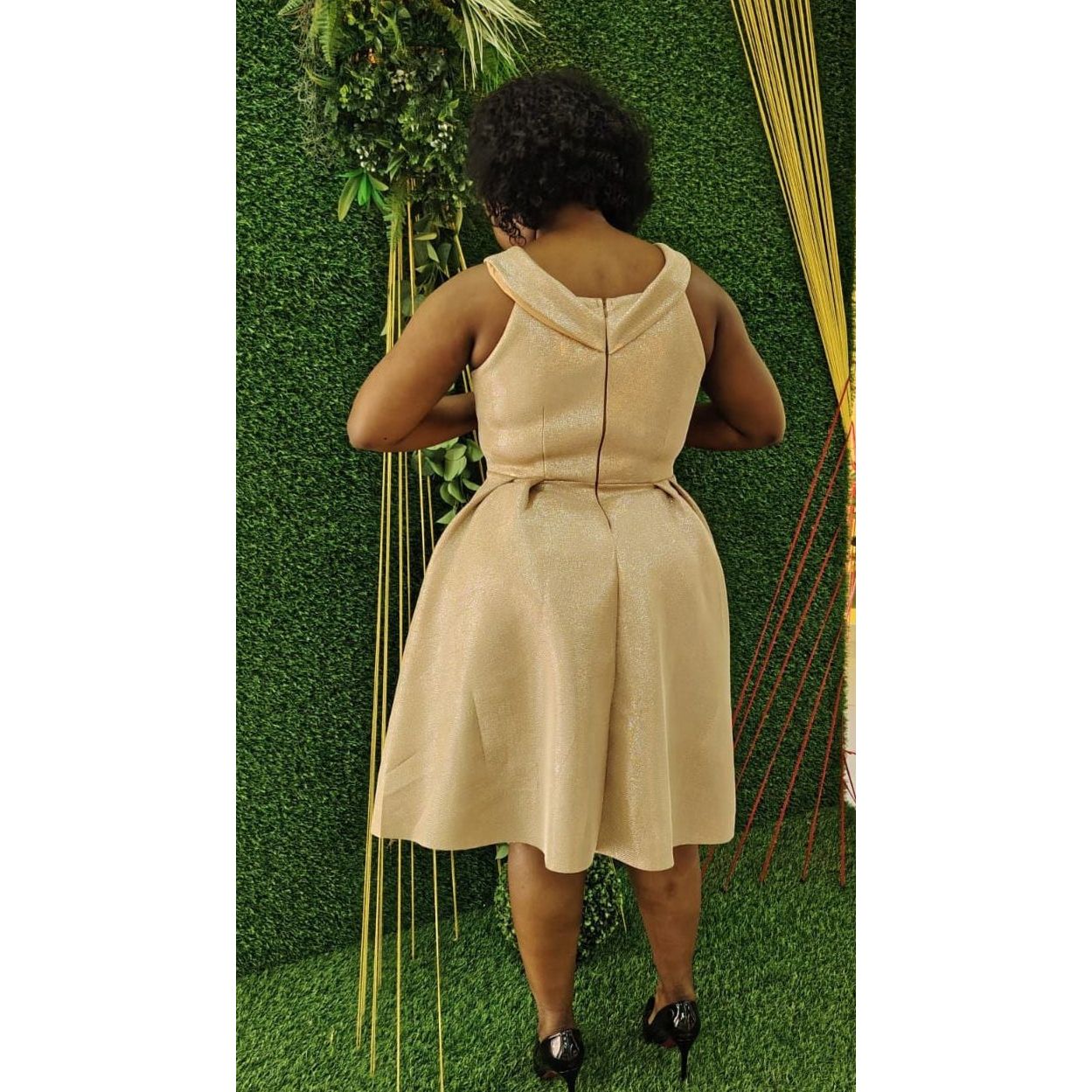 Off-Shoulder Shimmer wedding Dress