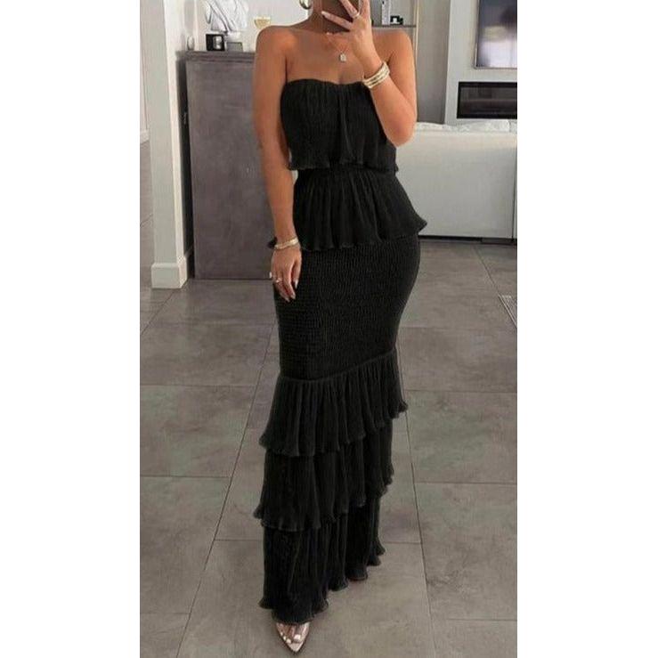 Off Shoulder Patchwork Dress