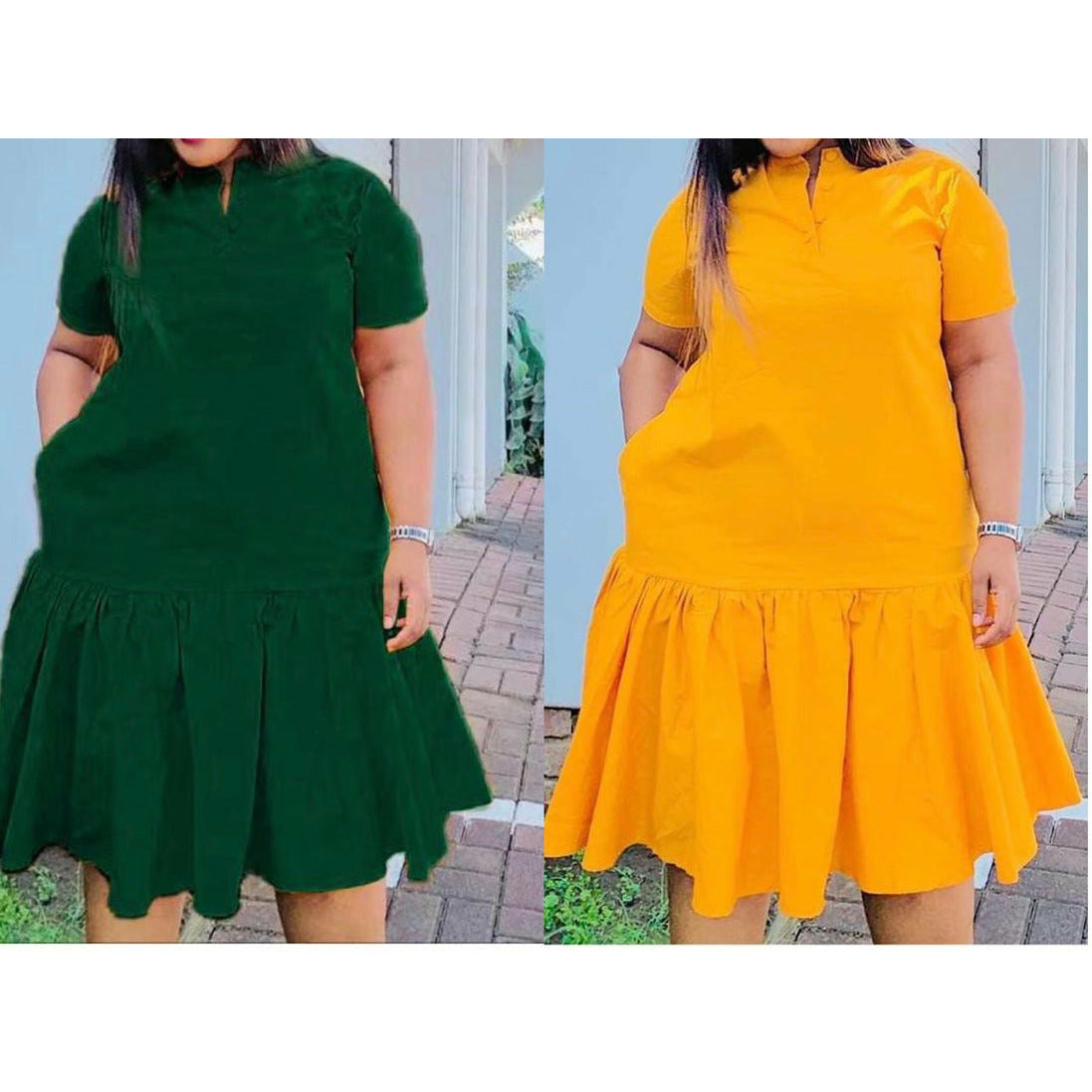 Short sleeve MIDI Dress