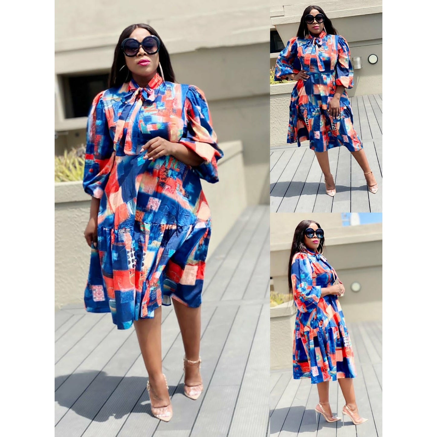 Floral Print Midi Dress