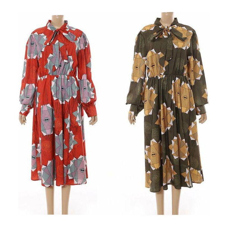 Side Slit Floral Dress