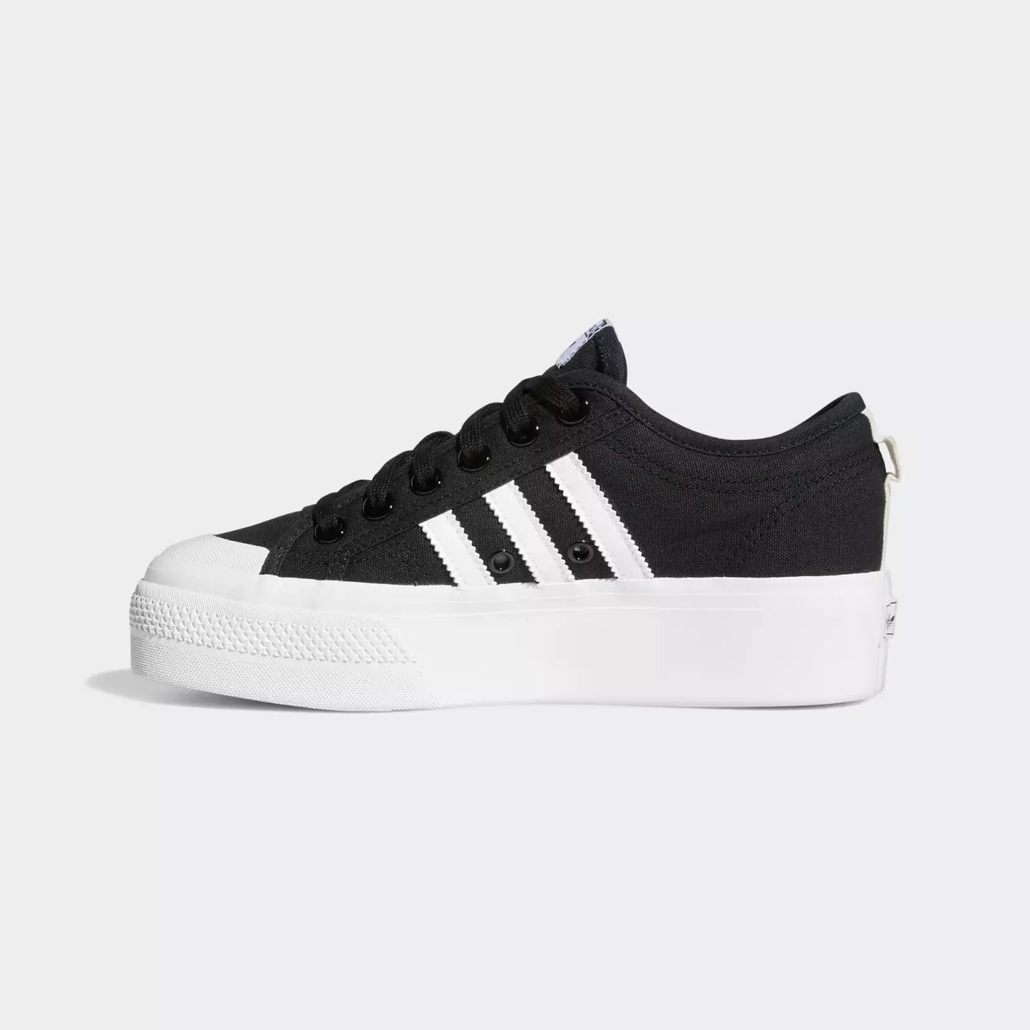 adidas Originals Nizza Platform Shoes in Black / White