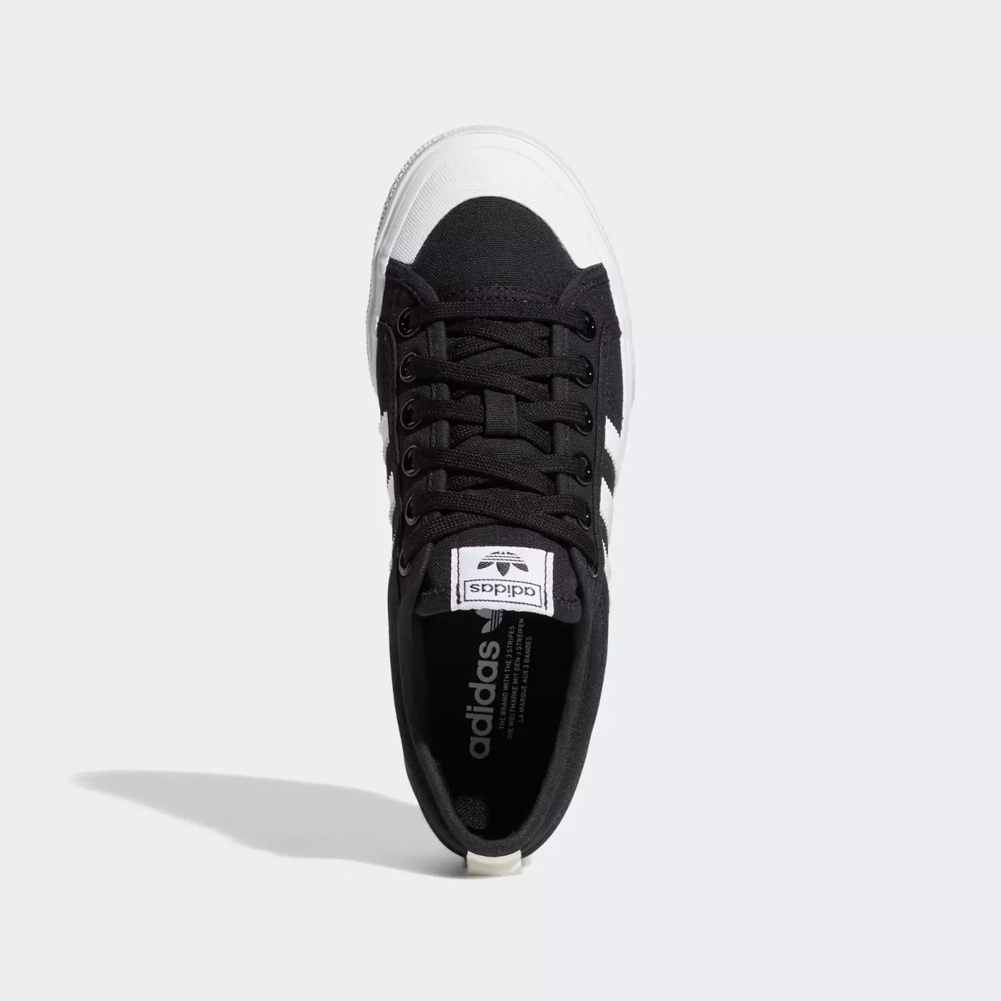 adidas Originals Nizza Platform Shoes in Black / White