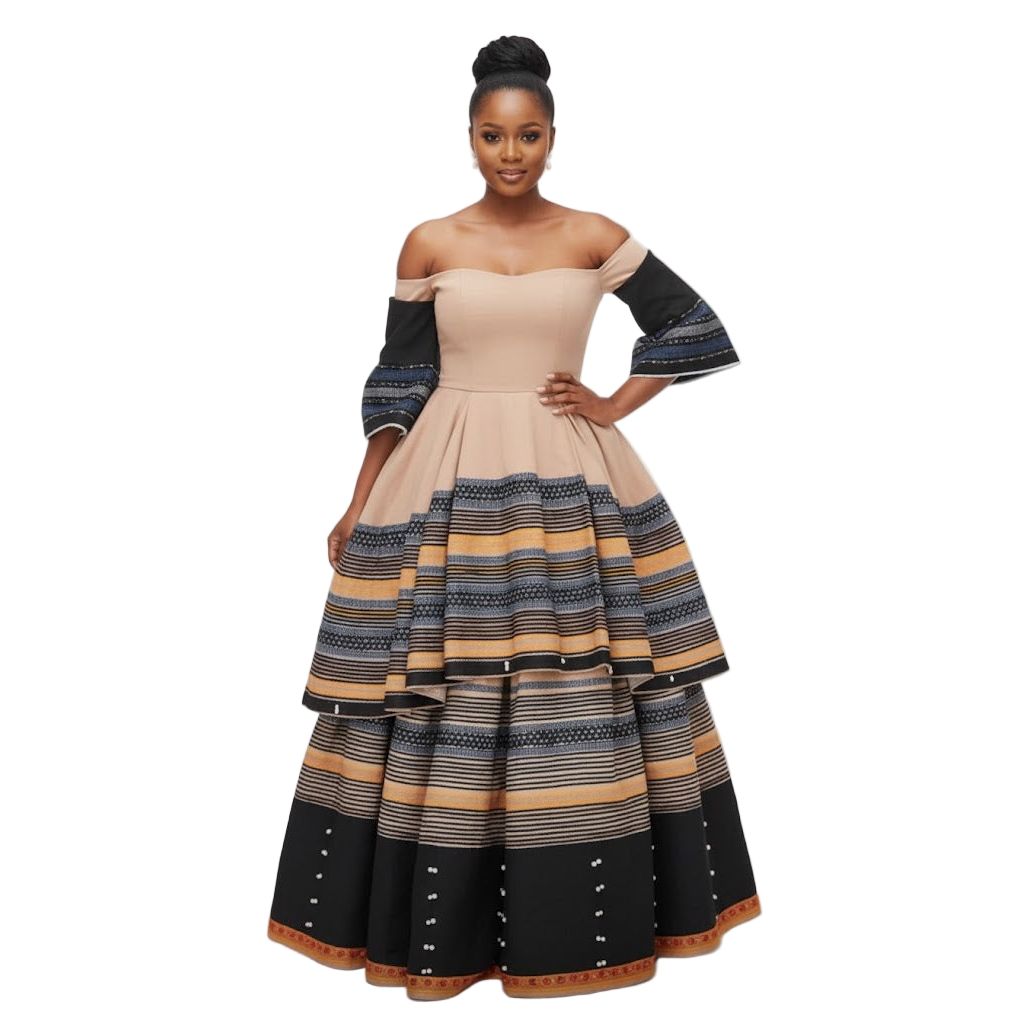 Vintage Ankara Boobtube Maxi Dress