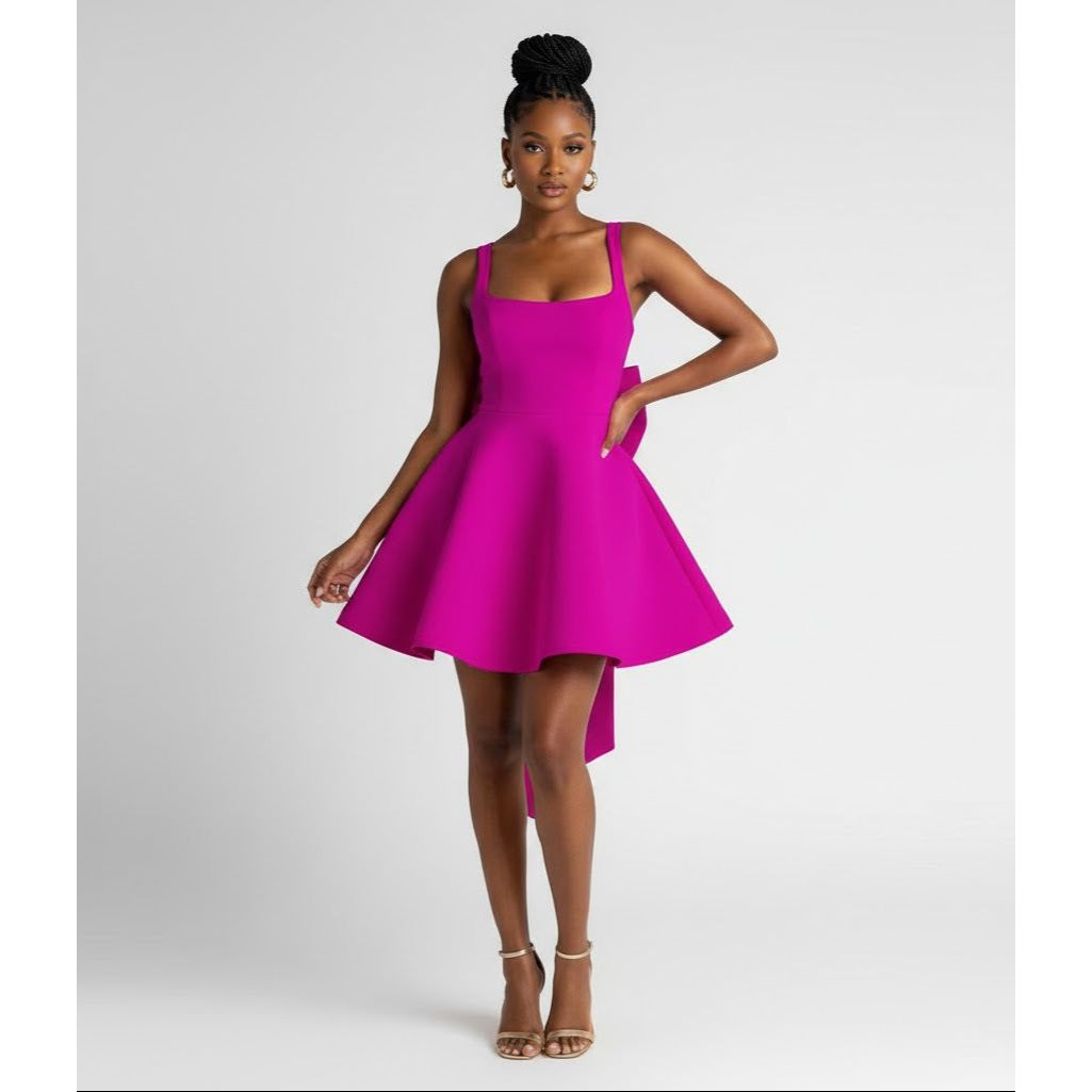 Backless Big Boobs Birthday Mini Dress