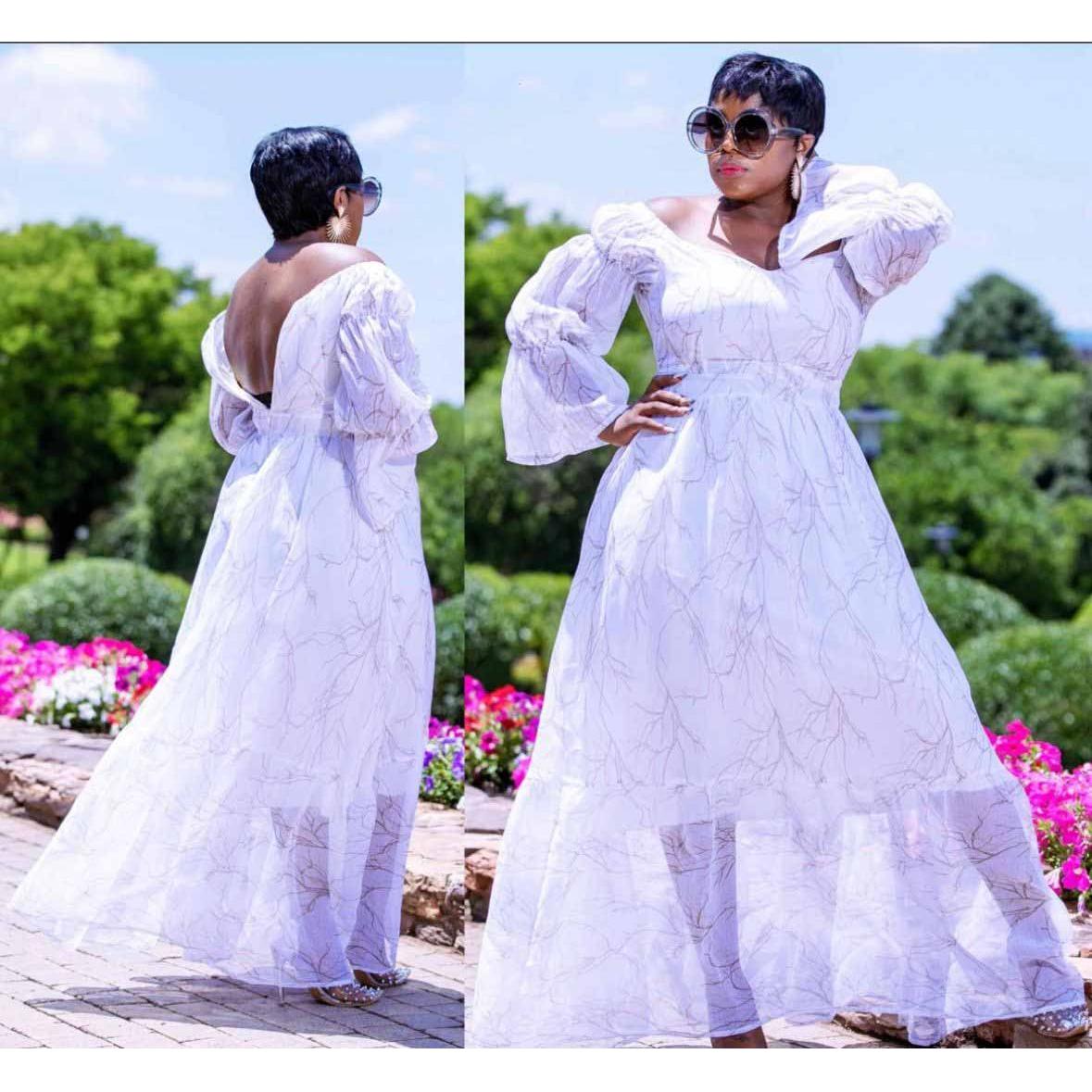 Sexy Backless Lace Dress