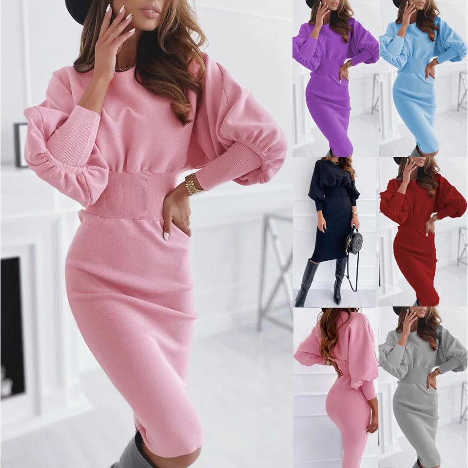 Vintage Lantern Sleeve Dress