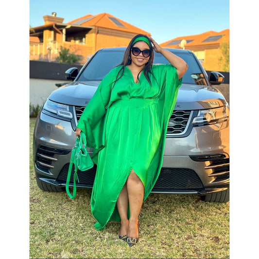 Plus Twist Front Cloak Sleeve Wrap Hem Dress.