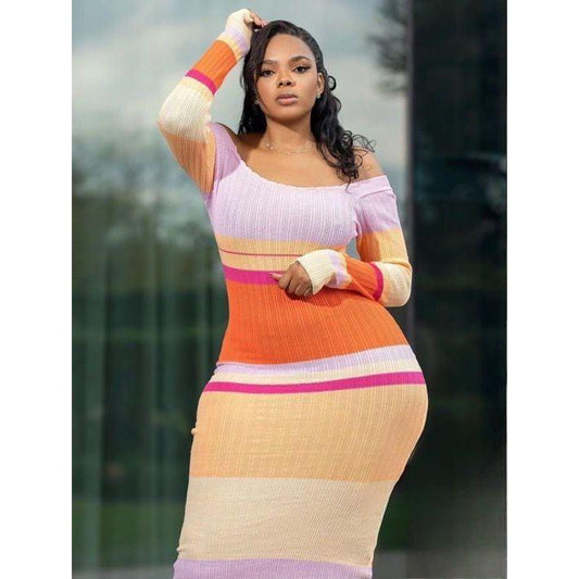 Sexy Bodycon Off Shoulder Dress