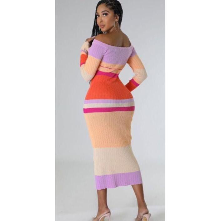 Sexy Bodycon Off Shoulder Dress