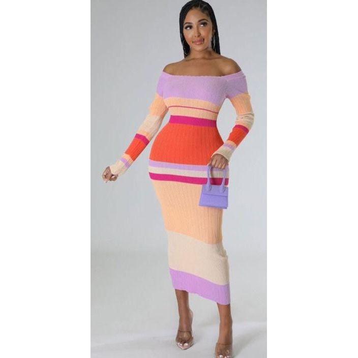 Sexy Bodycon Off Shoulder Dress