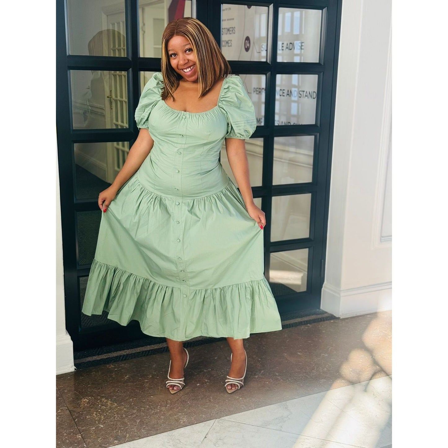 Sexy Short Sleeve Maxi Dress