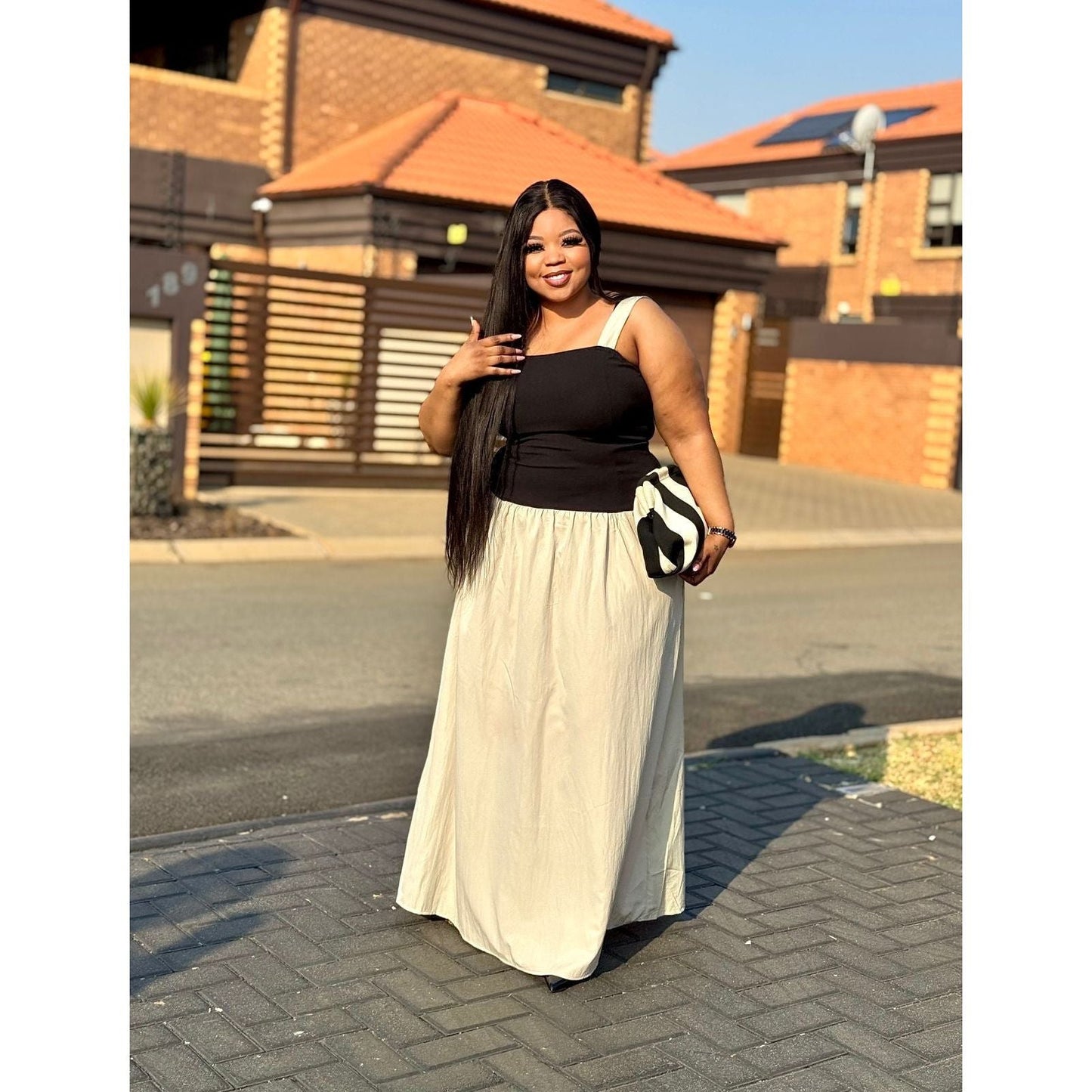 Open Shoulder Long Maxi Dress