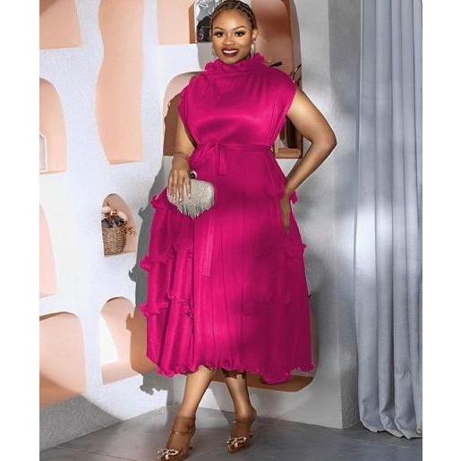 Sleeveless Pleated Loose  Dress