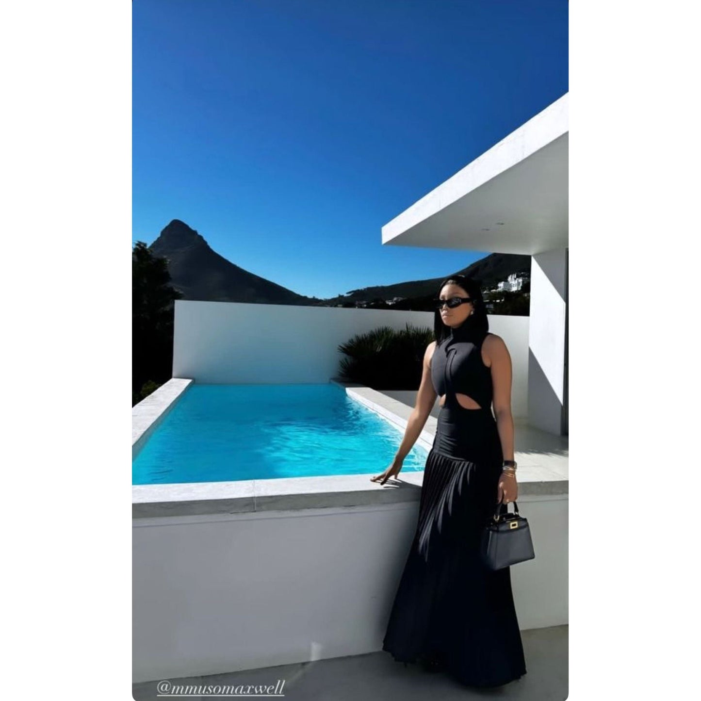 Sleeveless Pleated Flowy Maxi Elegant Cocktail Party Dress.