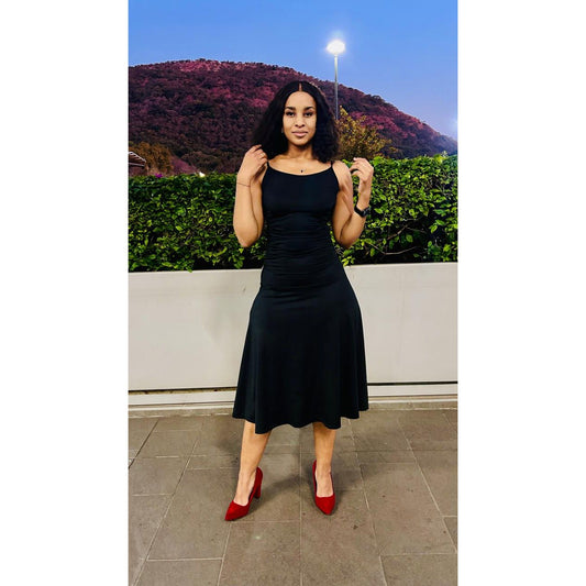 Sleeveless Off Shoulder Long Sleeve Knitted Dress