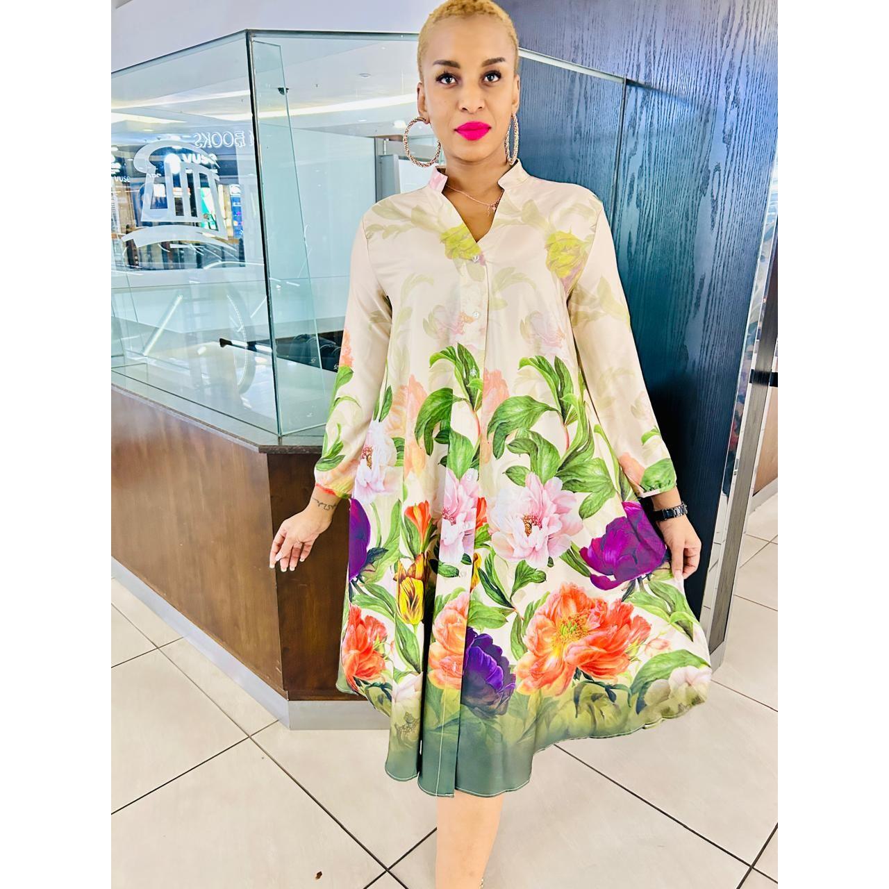 Long Sleeve Floral Dress