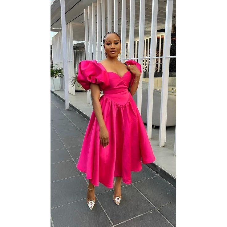 Vintage Bubble Sleeve Dress