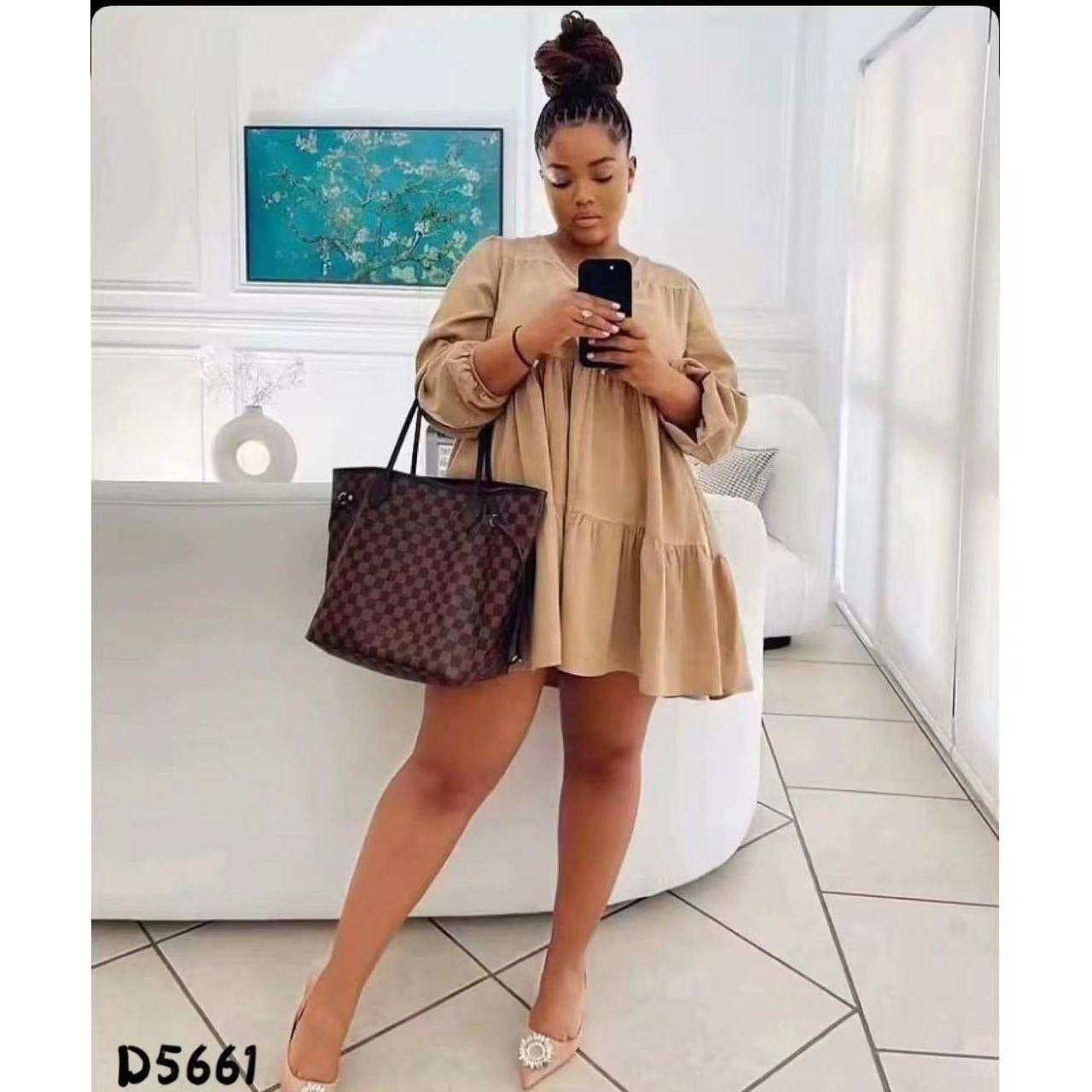 Sexy V-Neck Mini Dress