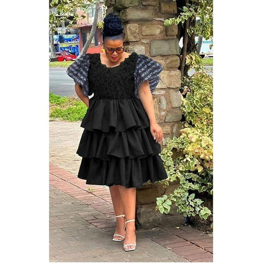 Off Shoulder Bubbles Dress