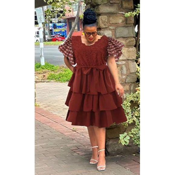 Off Shoulder Bubbles Dress