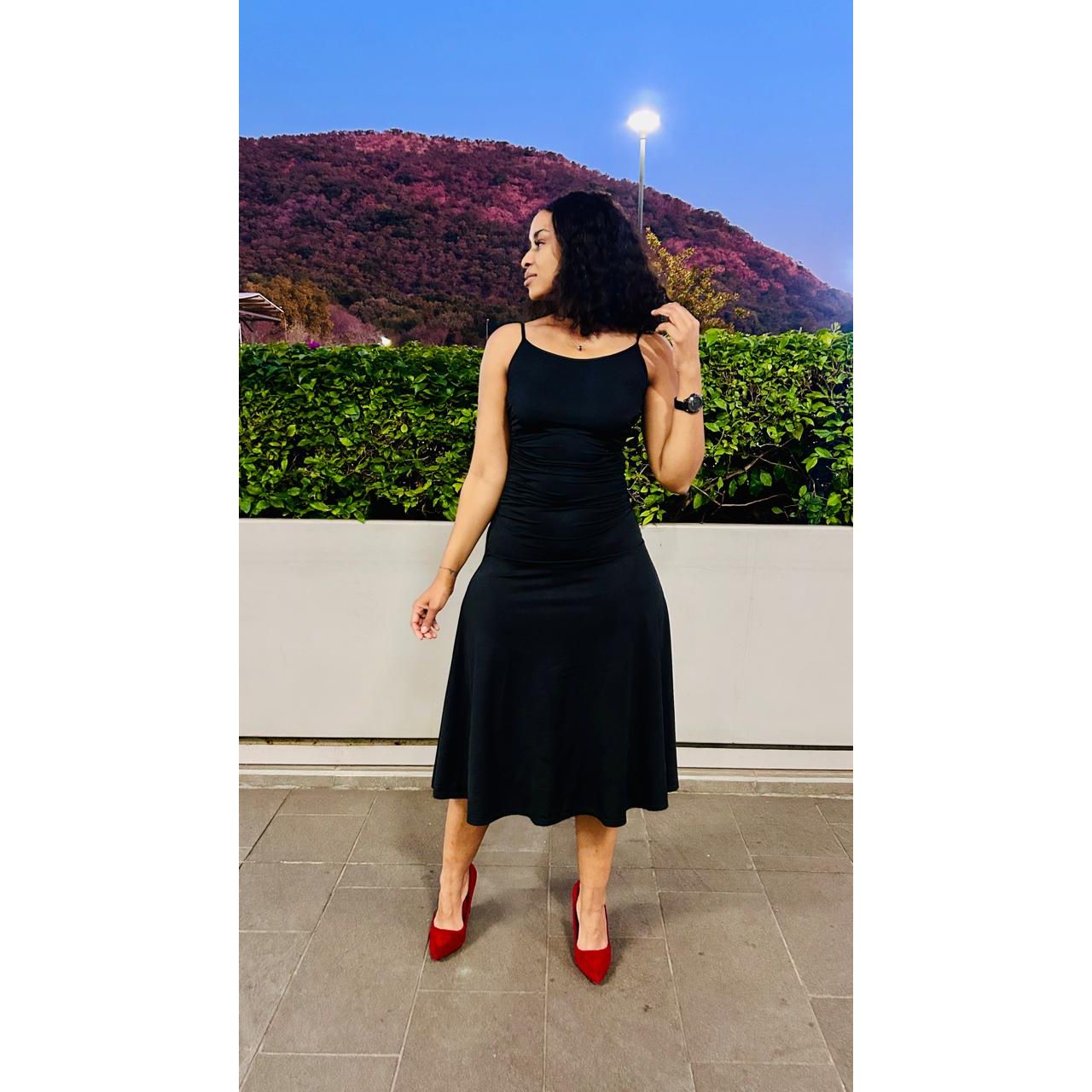 Sleeveless Off Shoulder Long Sleeve Knitted Dress