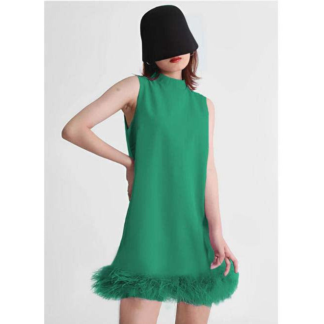 Sleeveless Round Neck Mini dress