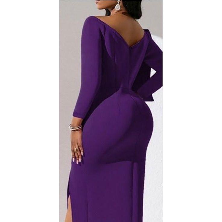 Bowknot Long Sleeve Dress