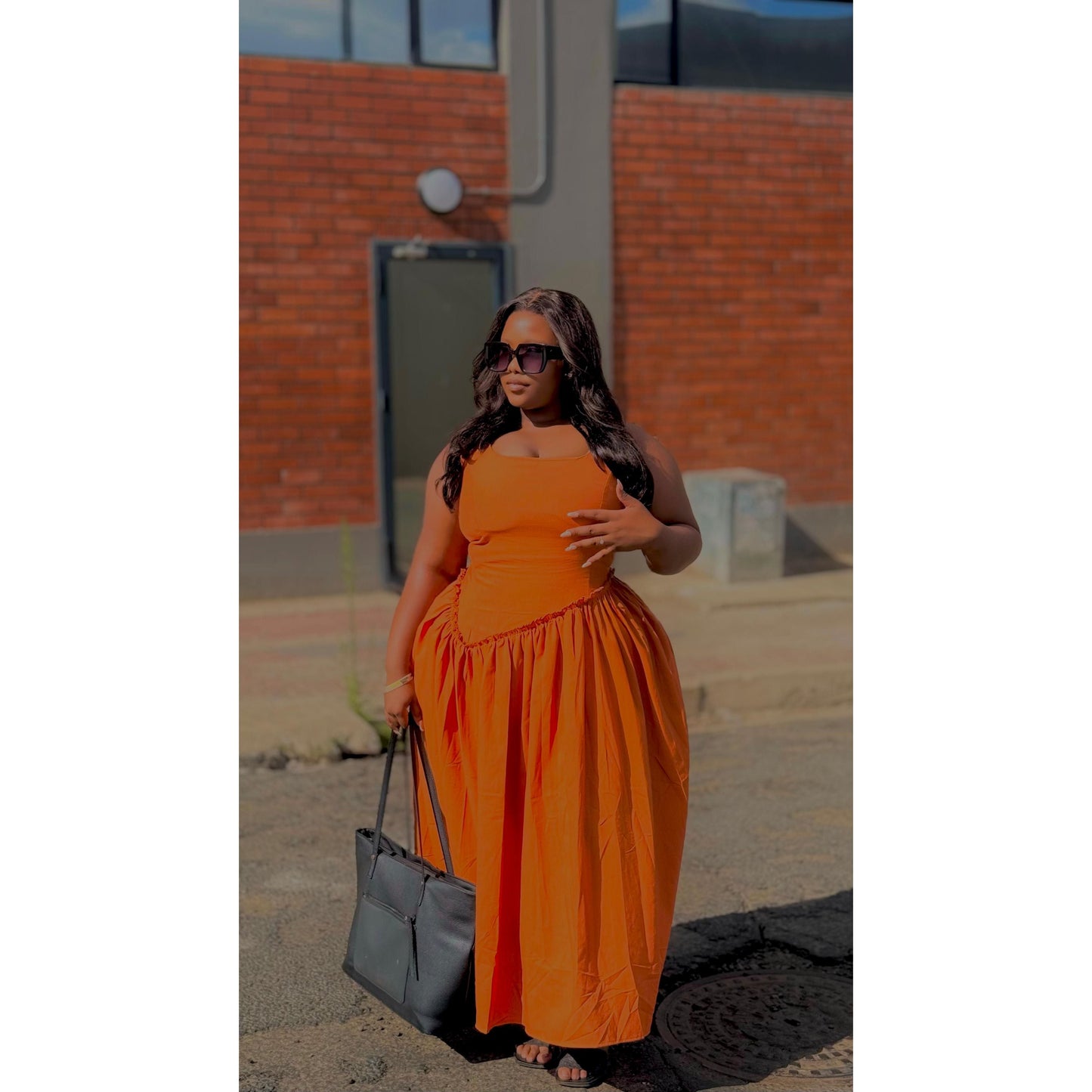 Sexy Sleeveless Baby doll Maxi Dress