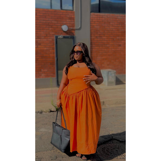 Sexy Sleeveless Baby doll Maxi Dress