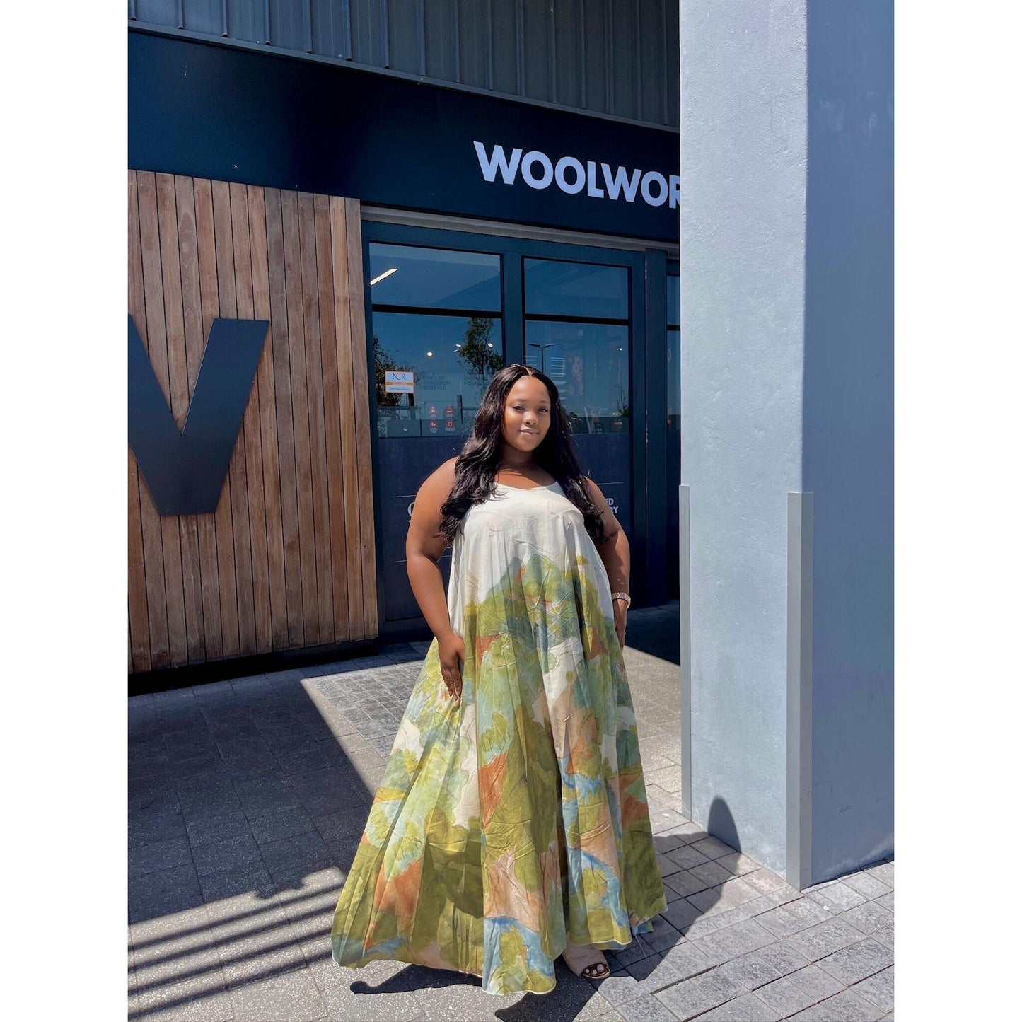 Stylish Floral Print Maxi Dress.