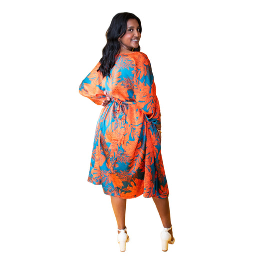 Round Neck High waisted Dress